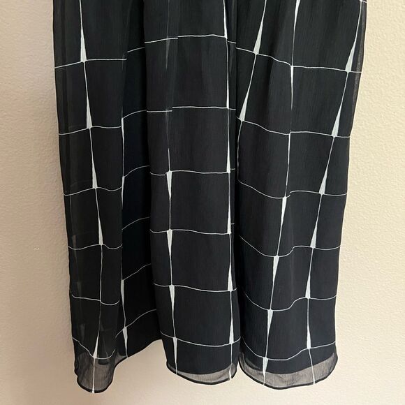 Express Vintage Babydoll Silk and Chiffon Dress - Picture 7 of 10